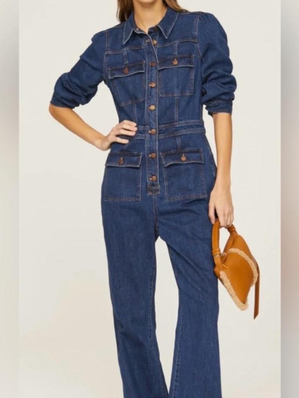 Madewell Denim Flare Jumpsuit